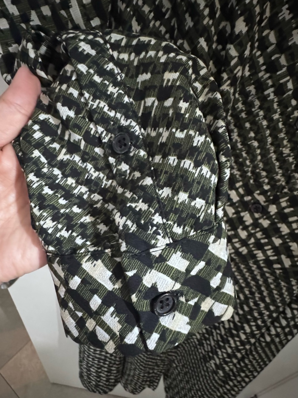 Who What Wear Black and White Printed Shirt Midi Dress S - Picture 6 of 15